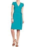 Womens Cap Sleeved Wrap Dresses Size M Tall - Full Tealt
