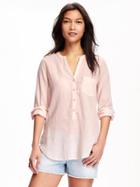 Old Navy Crinkle Gauze Tunic For Women - Pinky Promise