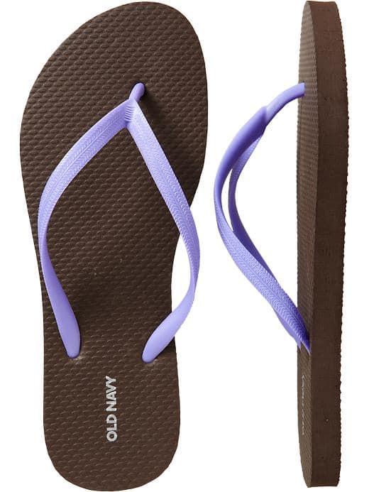 Old Navy Classic Flip Flops For Women - Brown Twist