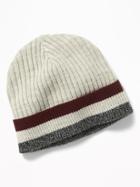 Old Navy Mens Roll-cuffed Beanie For Men Oatmeal Heather Size One Size