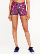 Old Navy Go Dry High Rise Compression Shorts For Women - Pink Floral