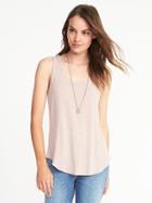 Old Navy Womens Relaxed Slub-knit Luxe Tank For Women Mauve Over Size M