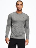 Old Navy Go Dry Pieced Tech Performance Tee For Men - Chrome Gray