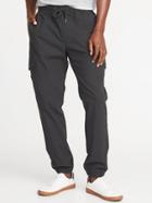 Old Navy Mens Built-in Flex Ripstop Cargo Joggers For Men Gray Charles Size L