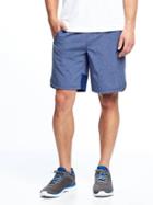 Old Navy Go Dry Performance Training Shorts For Men 9 - Blue Camouflage