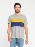 Old Navy Striped Crew Neck Tee For Men - Heather Gray