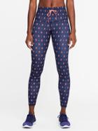 Old Navy Go Dry High Rise Drawstring Compression Leggings - Navy Dots