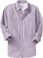 Old Navy Mens Everyday Classic Regular Fit Shirts - Evening Lilac