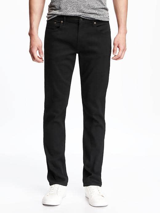 Old Navy Slim Built In Flex Max Jeans For Men - Black Rinse