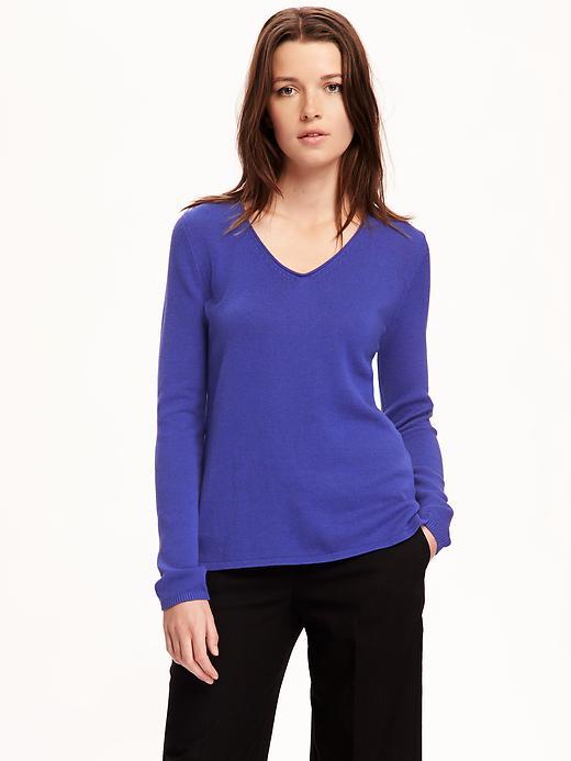 Old Navy Classic V Neck Pullover For Women - Ultraviolet
