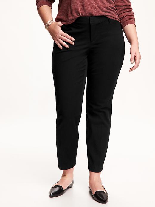 Old Navy Womens Plus The Long Pixie Pants - Black Jack
