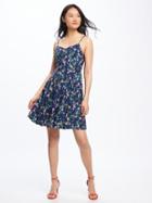 Old Navy Fit & Flare Cami Dress For Women - Navy Floral