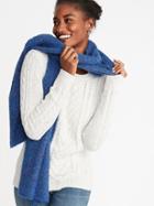 Old Navy Womens Boucl Scarf For Women Cobalt Size One Size