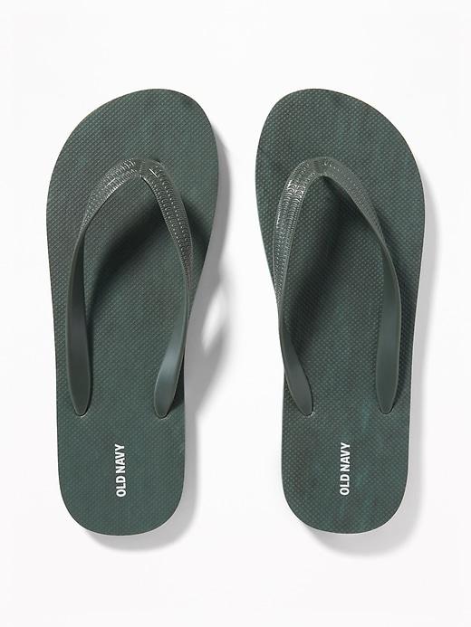 Old Navy Mens Textured Flip-flops For Men Dark Green Heather Size 10/11