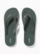 Old Navy Mens Textured Flip-flops For Men Dark Green Heather Size 10/11