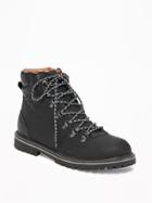 Old Navy Sueded High Top Hiker Boots For Men - Black