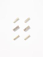 Old Navy  Bar-stud Earrings 3-pack For Women Gold Size One Size