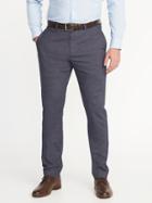 Old Navy Mens Athletic Built-in Flex Signature Non-iron Dress Pants For Men Dark Navy Size 40w