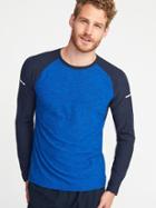 Old Navy Mens Built-in Flex Go-dry Ultra-light Tee For Men Bluefield Size L