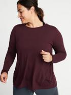 Old Navy Womens Jersey Mesh-back Plus-size Performance Top Sumptuous Purple Size 2x