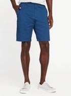 Old Navy Slim Ultimate Built In Flex Shorts For Men 10 - Blue Yarn