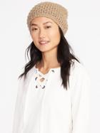 Old Navy Honeycomb Knit Beanie For Women - Clay