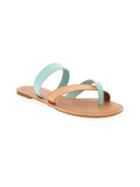 Old Navy Criss Cross Faux Leather Sandals For Women - Green/brown