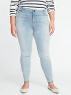 Old Navy Womens Secret-slim High-rise Plus-size Rockstar Jeans Light Wash Size 16