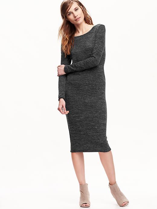 Old Navy Womens Midi Sweater Dress Size Xl Tall - B85 Dark Heather Grey