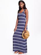 Old Navy Maxi Tank Dress For Women - Navy Stripe