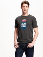 Old Navy Humor Graphic Tee For Men - Charcoal Gray
