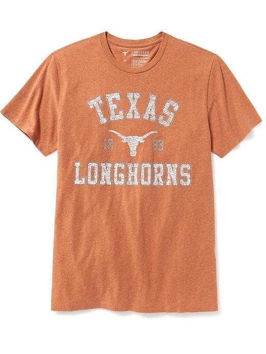 Old Navy Mens Ncaa Crew-neck Tee For Men University Of Texas Size S