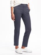 Old Navy Mid Rise Pixie Utility Chinos For Women - Marquee Moon