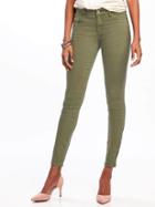 Old Navy Mid Rise Distressed Rockstar Skinny Jeans For Women - I Think Olive