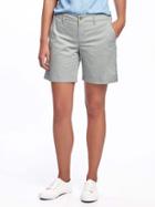 Old Navy Mid Rise Everyday Khaki Shorts For Women 7 - Thyme To Go