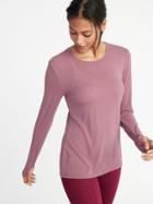 Old Navy Womens Crew-neck Performance Tee For Women Mauve Size Xl