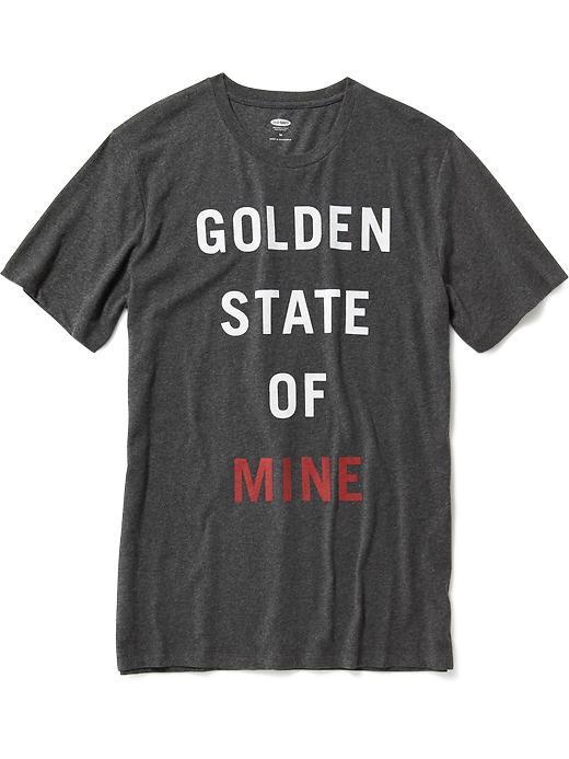 Old Navy Short Sleeve Graphic Tee For Men - Dark Charcoal Gray