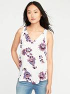 Old Navy Relaxed Cutout Back Blouse For Women - White
