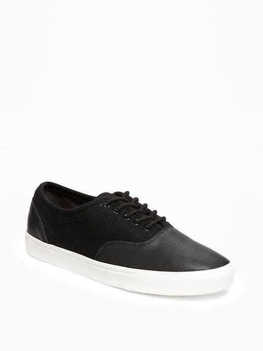 Old Navy Wool Blend Flannel Sneakers For Men - Blackjack