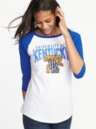 Old Navy Womens College-team 3/4-length Raglan Tee For Women University Of Kentucky Size Xs