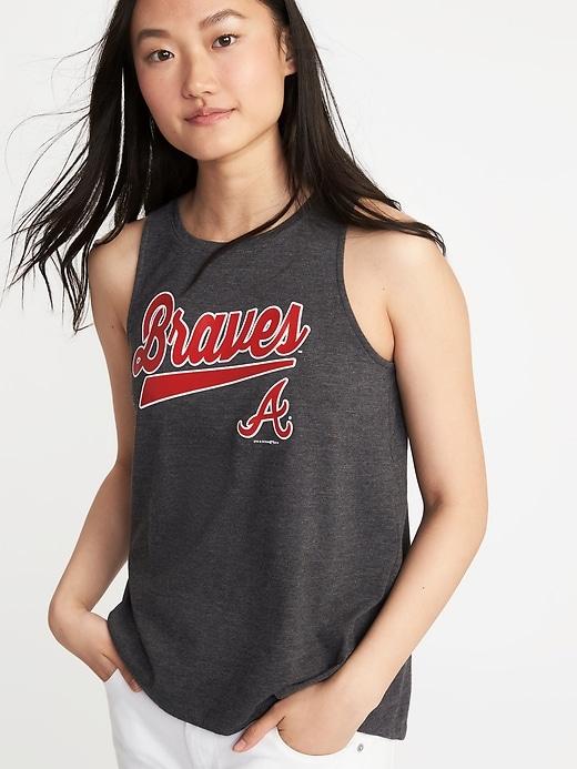 Old Navy Womens Mlb Team High-neck Tank For Women Atlanta Braves Size Xs