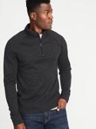 Old Navy Mens Mock-neck 1/4-zip Fleece-knit Pullover For Men Slate Heather Size Xxl