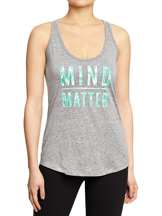 Womens Active Godry Graphic Tanks Size Xl - Medium Gray