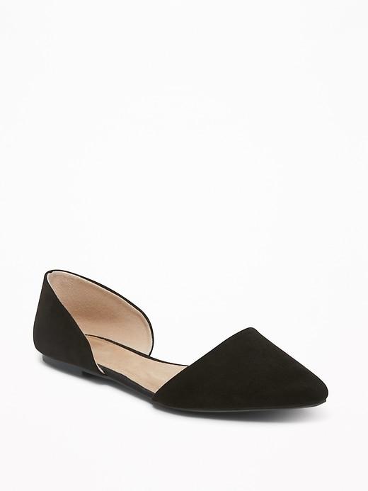 Old Navy Womens Sueded D';orsay Flats For Women Blackjack Size 7