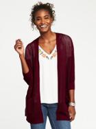 Old Navy Open Stitch Cocoon Cardi For Women - Gosh Garnet