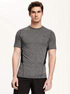 Old Navy Go Dry Mesh Trim Base Layer Tee For Men - Heather Grey