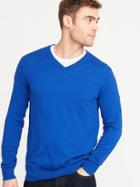 Old Navy Mens V-neck Sweater For Men Cobalt Size L
