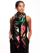 Old Navy Cheetah Print Square Scarf For Women - Cheetah