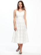 Old Navy Fit & Flare Cutwork Midi Dress For Women - Catch My Drift