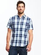 Old Navy Slim Fit Pocket Shirt For Men - Rinse